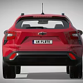 Chevrolet Red SUV With Modern Design Sleek Exterior Roof Rack And Stylish Wheels