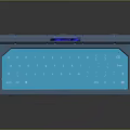 Modern Smart Electronic Device With Hello Greeting Time Date Screen And Blue LED Light