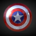 Inflatable Shield Design With Red White Blue Rings And Central White Star