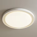 Modern Round White Ceiling Light With Soft Glow For Home Interior 3d model