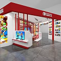Modern Toy Store Nintendo Mario Game Entertainment Toy Store 3d model