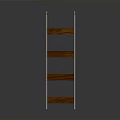 Wooden Multi Tier Storage Shelf With Metal Frame And Open Design