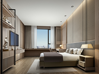 New Chinese Room Hotel 3d model