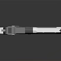 Modern Metallic Pistol 3D Rendered Design With Detailed Side View And Smooth Finish