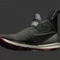 Puma Gray Sports Shoes With Mesh Upper Red Sole And Modern Design For Daily Wear