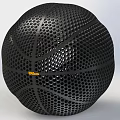 Modern Indoor Basketball Court With Spalding Black Honeycomb Mesh Design Basketball