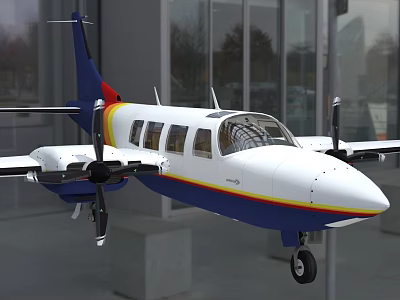 Piper Aviation Star aircraft 3d model