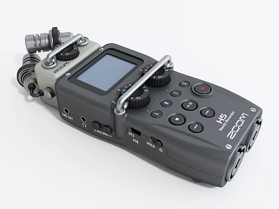 Zoom H5 Portable Voice Recorder Pen With Screen Knobs And Buttons 3d model
