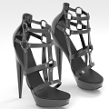 High Heels Women's Shoes Sandals Shoes 3d model