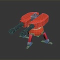 laser tower turret turntable sci-fi tower defense game tower defense sci-fi turret game turret game turret 3d model