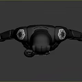 Black Protective Uniform With Helmet Goggles And Chest Equipment For Daily Use