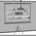 Projector And Surveillance Camera Collection With Various Models And Modern Designs 3d model