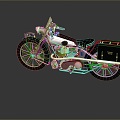 Motorcycle Two-wheeled Motorcycle Cross-country Motorcycle Road Race Motorcycle Motor Vehicle Transport 3d model