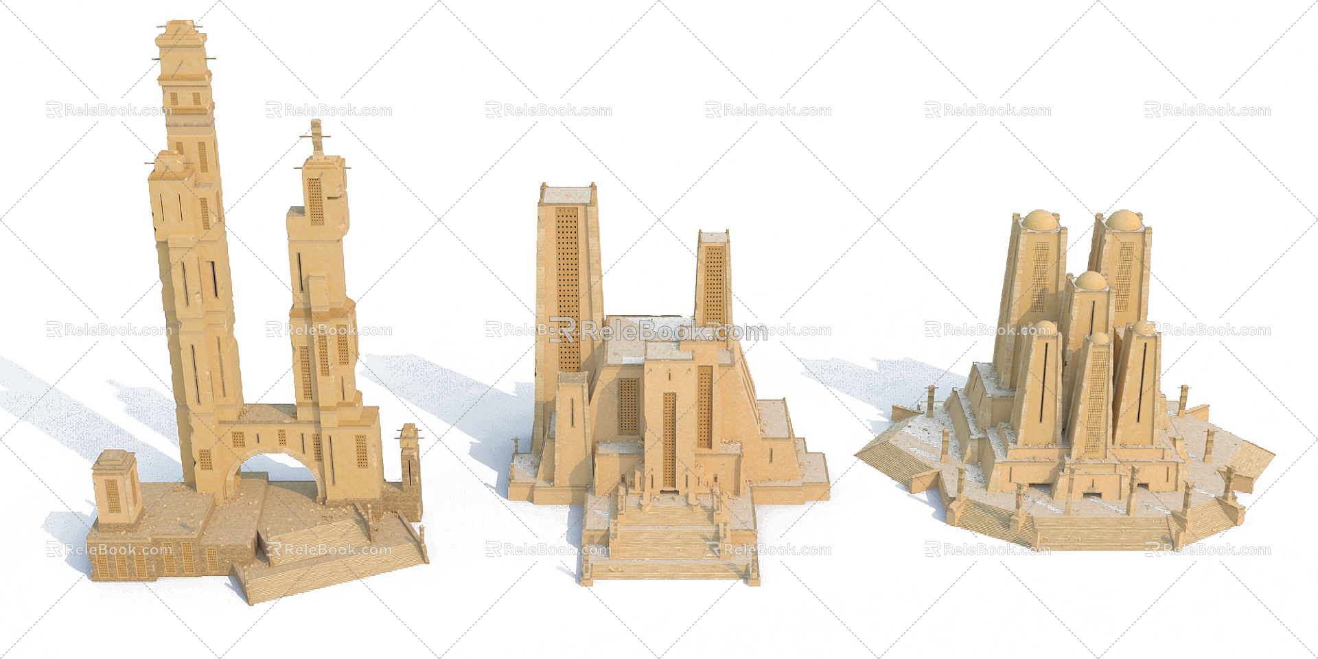 Egyptian Architecture 3d model