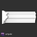 Elegant White Decorative Architectural Component With Layered Curved Design For Interior Decoration