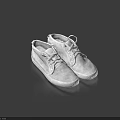 Stylish White Casual Canvas Shoes With Classic Laces And Clean Modern Design