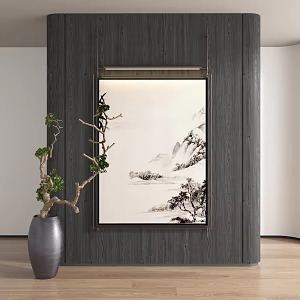 New Chinese Decorative Painting 3d model