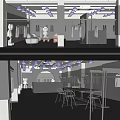 Modern Clothing Store Interior With Hanging Garments Mannequins And Seating Space