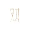 Elegant Metal Plant Stands With Intricate Scroll Design And Stable Base