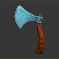 Tomahawk Axe Wooden Axe Handle Axe Mountain Axe Chopping Wood Axe Chopping Wood Axe Magic Axe 3d model