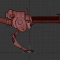 Mechanical Ostrich Reconnaissance Robot Biped Robot 3d model