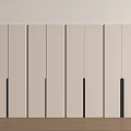 White Wardrobe Doors With Black Handles Modern Minimalist Design For Home Interior