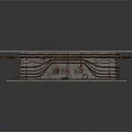 Gray Platform With Intricate Copper Pipes And Mechanical Base Structure Design 3d model