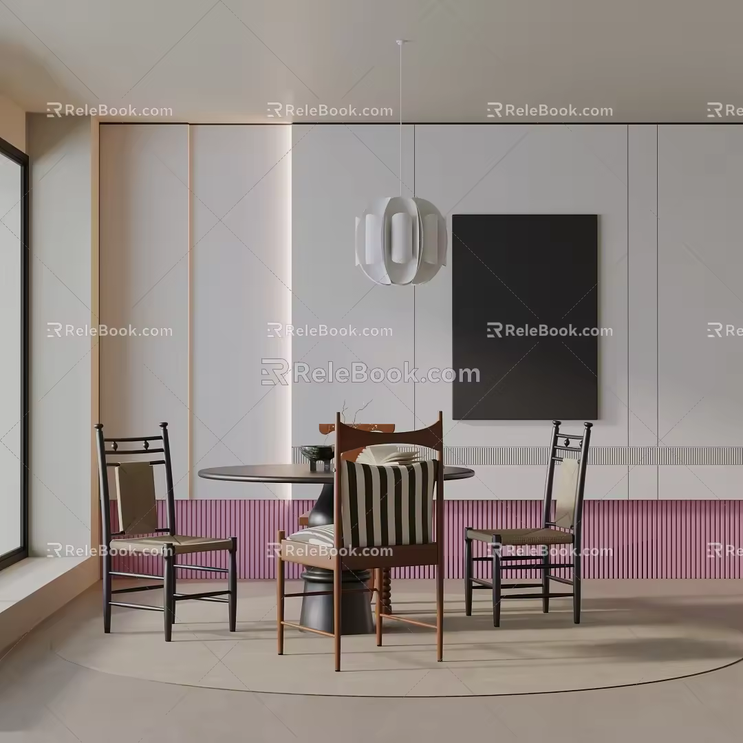 Modern table combination 3d model