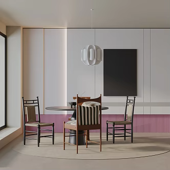 Modern table combination 3d model