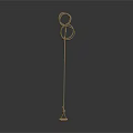 Brass Kitchen Hanging Rack With Double Hooks Square Base And Elegant Modern Design