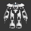 Modern Robot Robot Warrior Mechanical Combat Police Mechanical Armor 3d model