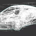 White Sports Car With Sleek Aerodynamic Design Black Windows And Alloy Wheels