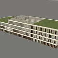 Modern Factory Building Factory Building Office Building 3d model