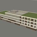 Modern Factory Building Factory Building Office Building 3d model