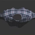 Casual Short Sleeve Plaid Shirt With Blue Red White Check And Chest Pocket Design