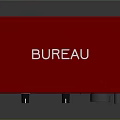 BUREAU Red Audio Interface With Control Knobs Input Ports And Indicator Lights