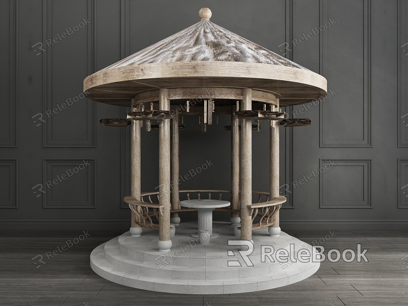 New Chinese pavilion Ancient building pavilion Courtyard pavilion model