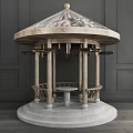 New Chinese pavilion Ancient building pavilion Courtyard pavilion 3d model