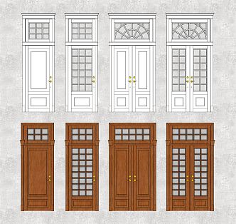 Jane Europe double door combination 3d model