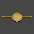 Yellow Cartoon Character With Big Eyes Open Arms And Simple Limbs
