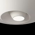 Minimalist Modern Ceiling With Circular Light Fixture 3d model