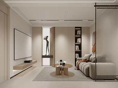 modern video room 3d model