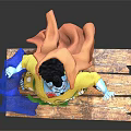 Modern Game Character Monster 3d model