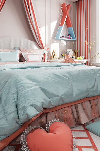 Modern Children's Bed Little Princess Children's Bed 3d model