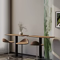 Modern Bar Chair Combination Bar Counter 3d model