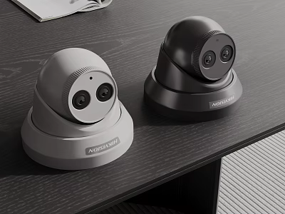 Public Facility Security Cameras For Surveillance 3d model