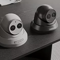 Modern security surveillance camera spherical camera monitor 3d model