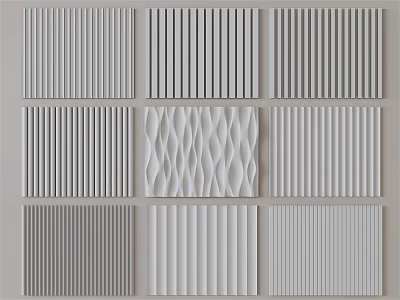 Modern wall panel Acrylic background wall modeling wall three-dimensional wall panel 3d model