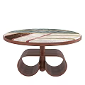 Modern Coffee Tables Featuring Marble Tops And Gold Metal Wooden Bases