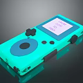 Light Green Handheld Game Console With Portable Design Screen And Control Buttons